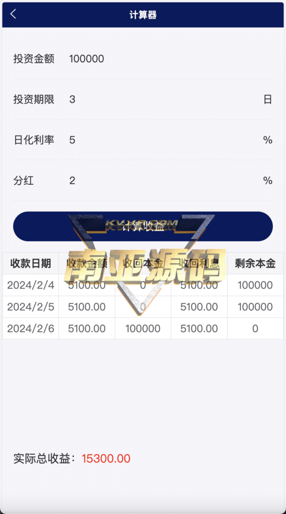 Watee万腾华利股票债券投资理财源码/国内国际证券市场委托/投资收益计算/万利宝借贷/前端uniapp